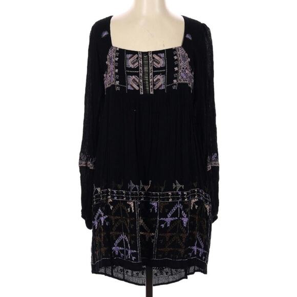 NWT Free People Rhiannon Babydoll Embroidered Dress - Picture 2 of 7